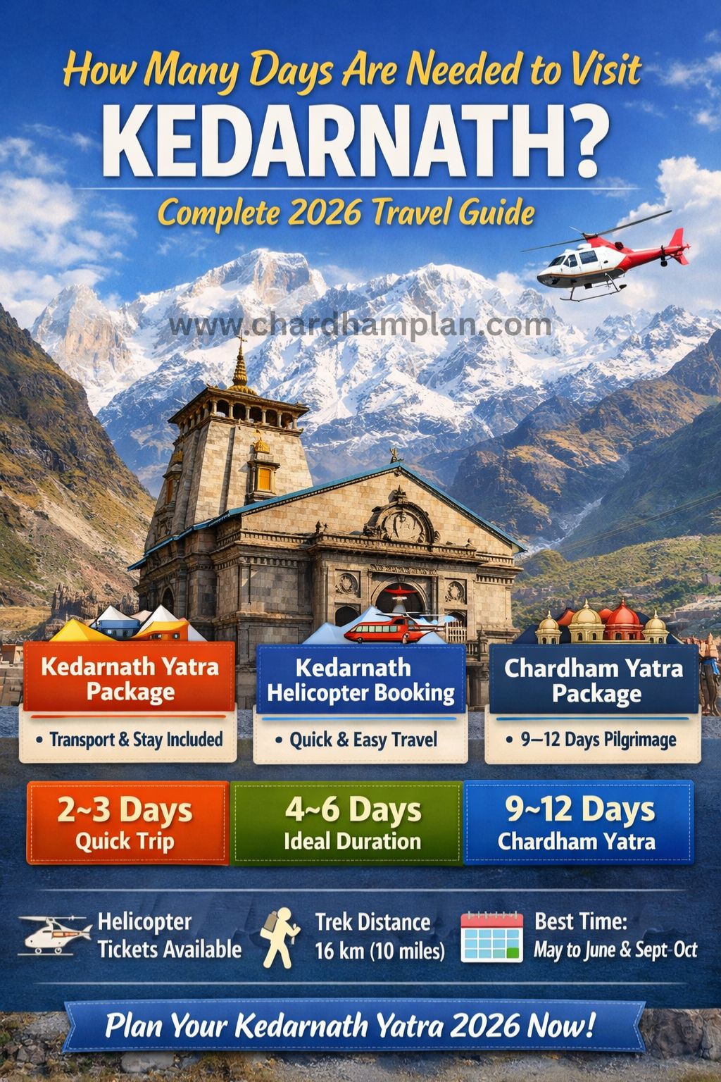 A trip to Kedarnath is a spiritual journey to one of the 12 Jyotirlingas of Lord Shiva